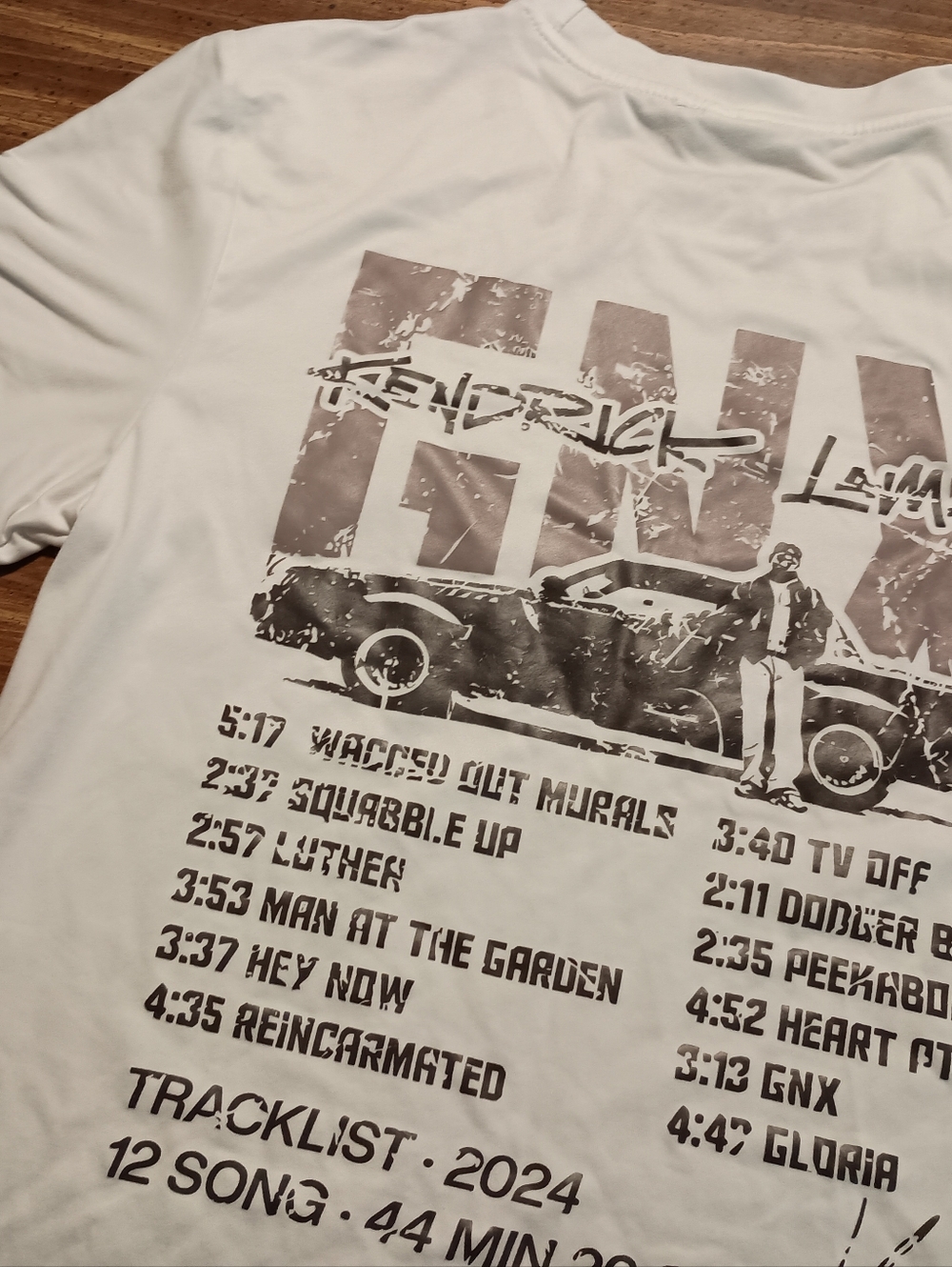 KENDRICK LAMAR CONCERT T-SHIRT - Small // GNX Tour Rap Hip Hop Album Tee Shirt